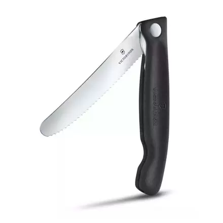 COUTEAU OFFICE PERSONNALISABLE 'SWISS CLASSIC PLIANT' - noir