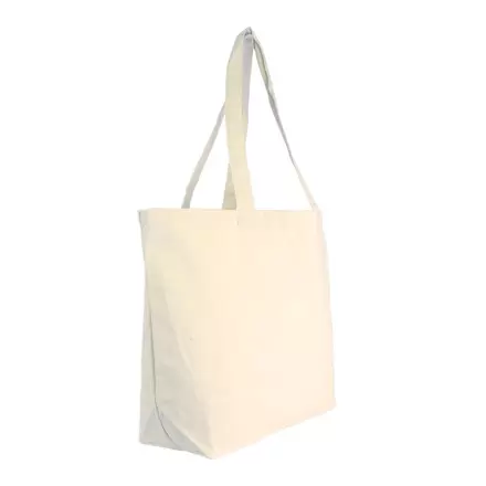 SAC CABAS PERSONNALISABLE EN COTON 'PURAMI' - écru