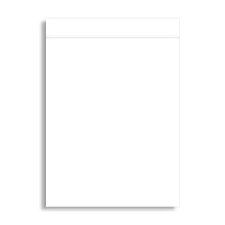 BLOC-NOTES PUBLICITAIRE A4 AVEC COUVERTURE 'LOKI' 25 FEUILLES - blanc