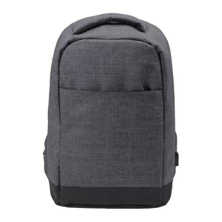 SAC À DOS ANTIVOL POUR ORDINATEUR 'YUCCA' PERSONNALISABLE - anthracite