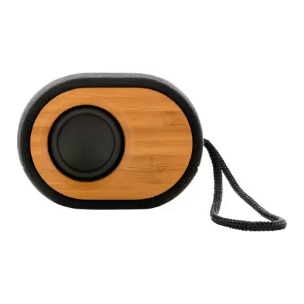 ENCEINTE PUBLICITAIRE EN CHANVRE & BAMBOU 5W 'KANA' - noir/marron