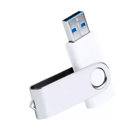 CLE USB PERSONNALISABLE 'TWISTER 3.0' 16 GO - blanc