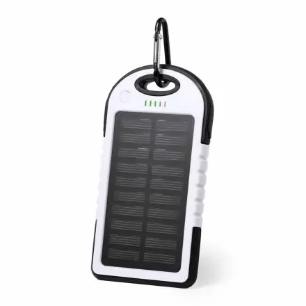 POWERBANK SOLAIRE PERSONNALISABLE 4000MAH 'AIRSOL' - blanc