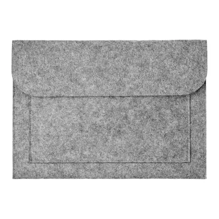SACOCHE PERSONNALISABLE POUR ORDINATEUR 'FELTY' - gris clair