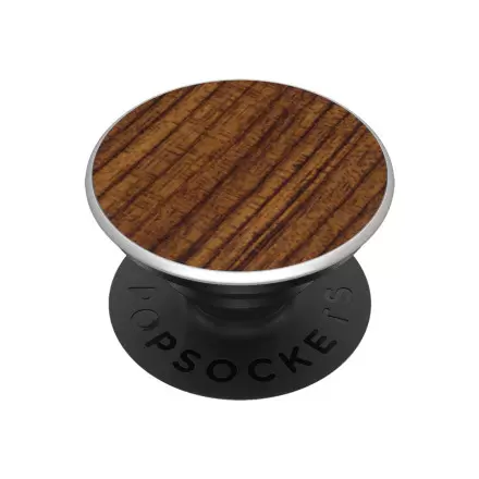 SUPPORT PUBLICITAIRE POUR TÉLÉPHONE POPSOCKETS® 'POPGRIP' - FINITION BOIS - bois brulé
