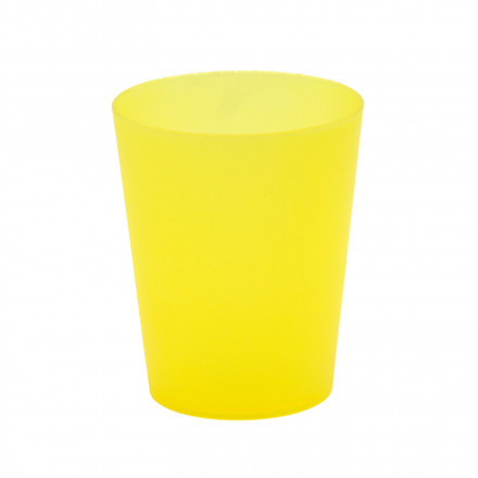 GOBELET REUTILISABLE PERSONNALISABLE 15 CL 'CUP' - jaune