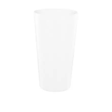 GOBELET MIF RÉUTILISABLE PERSONNALISÉ 60 CL 'CUPY QUADRI' - blanc opaque