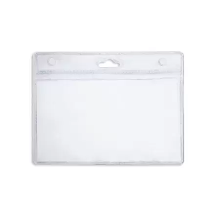 PORTE BADGE 3 TROUS PUBLICITAIRE 'KARELI' - transparent
