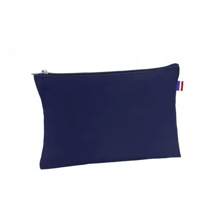 TROUSSE EN COTON 220 G PERSONNALISABLE 'FRANCINE' - bleu marine