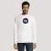 TEE SHIRT HOMME MANCHES LONGUES 'MONARCH' BLANC 150 GR/M²