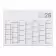 CALENDRIER BANCAIRE RIGIDE PERSONNALISE 55X40,5 CM 'PLANNING'