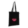 TOTE BAG ANSES LONGUES NOIR 'MARIETA' 110 GR/M² À 300 GR/M²
