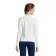 TEE SHIRT PERSONNALISÉ FEMME MANCHES LONGUES 'MAJESTIC' BLANC 150 GR/M²