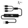 CÂBLE USB PERSONNALISÉ 3 EN 1 AVEC BATTERIE DE SECOURS AKASHI® 'CONNEXIO'