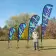 DRAPEAU PUBLICITAIRE ORIFLAMME GOUTTE + PLAQUE ACIER 'TOLEN'