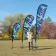 DRAPEAU PUBLICITAIRE ORIFLAMME GOUTTE + PIED À VISSER 'TOLEN'