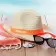 CHAPEAU PAILLE CLAIRE PERSONNALISABLE 'COBOCHIC'