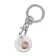 PORTE CLÉS MOUSQUETON AVEC JETON BIO PERSONNALISABLE 'SEGNO'