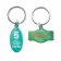 PORTE CLE A LA FORME ACIER PERSONNALISABLE 'VALD' 30x30 MM