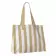 CABAS COTON RECYCLE RAYURES PERSONNALISABLE 'SAO'