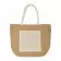 SAC EN JUTE PERSONNALISABLE AVEC POCHE 'NIA'