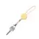 PORTE CLE BAMBOU AVEC CORDON PERSONNALISABLE 'CALIM'