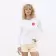 T SHIRT PERSONNALISABLE FEMME ML BLANC 'MONARCH' 150G/M2