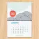 CALENDRIER MURAL ENCOLLE PERSONNALISABLE 'ALMANA'
