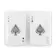 SET DE 2 JEUX DE CARTES PERSONNALISABLE 'FLUSH DUO'