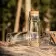CARAFE PERSONNALISABLE EN VERRE AVEC BOUCHON LIEGE 'JUCY'