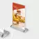 ROLL UP PORTE MENU DE TABLE A4 PERSONNALISABLE 'KASTEL'