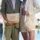 TROUSSE PERSONNALISEE COTON ET JUTE 'PANAMAS'