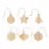 SET DE 6 ORNEMENTS BOIS PERSONNALISABLE 'HAYA'