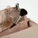 TROUSSE DE TOILETTE CUIR RECYCLE PERSONNALISABLE 'ANGELE'