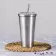 GOBELET ACIER AVEC PAILLE 600ML PERSONNALISABLE 'GODRINK'