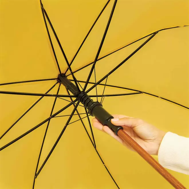 PARAPLUIE PUBLICITAIRE AUTOMATIQUE CANNE BOIS 'DUNDEE'