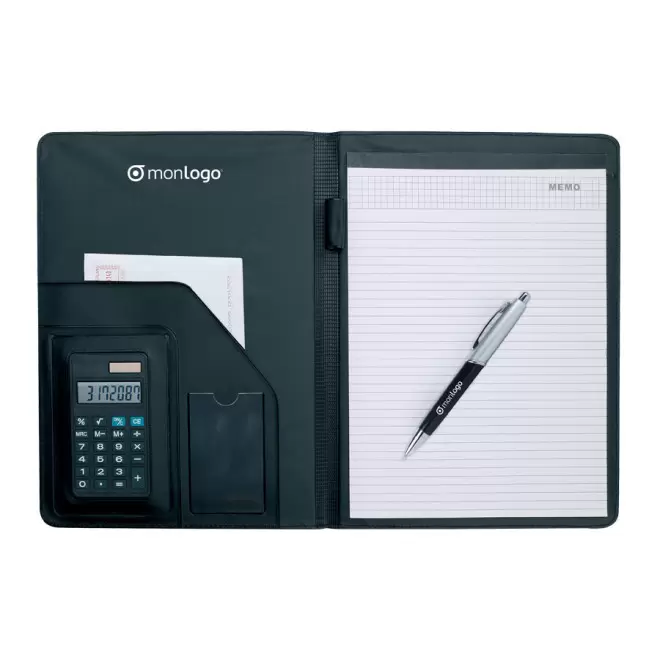 CONFÉRENCIER PERSONNALISÉ A4 AVEC CALCULATRICE 'NEWPORT'