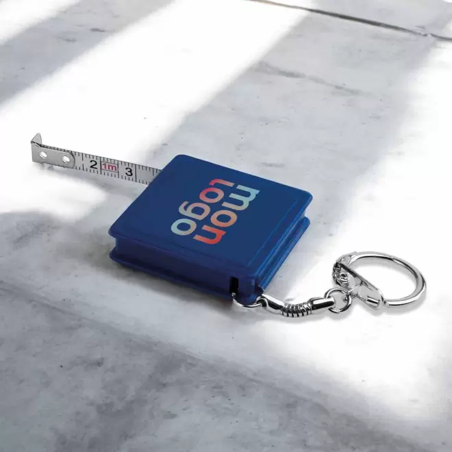 PORTE CLES PUBLICITAIRE METRE RUBAN 'DANO CARRE' 1M