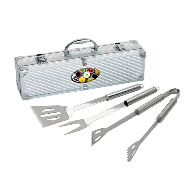 COFFRET BARBECUE 3 USTENSILES PERSONNALISÉS 'MALAWI'