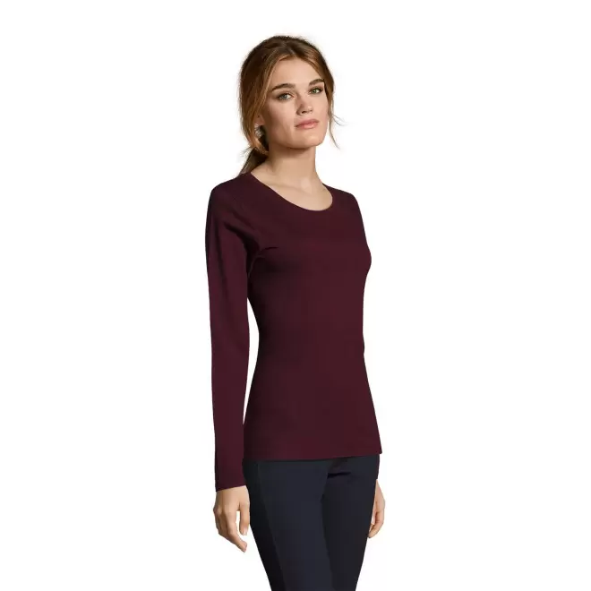 TEE SHIRT PERSONNALISE FEMME MANCHES LONGUES 'MAJESTIC' 150 GR/M²