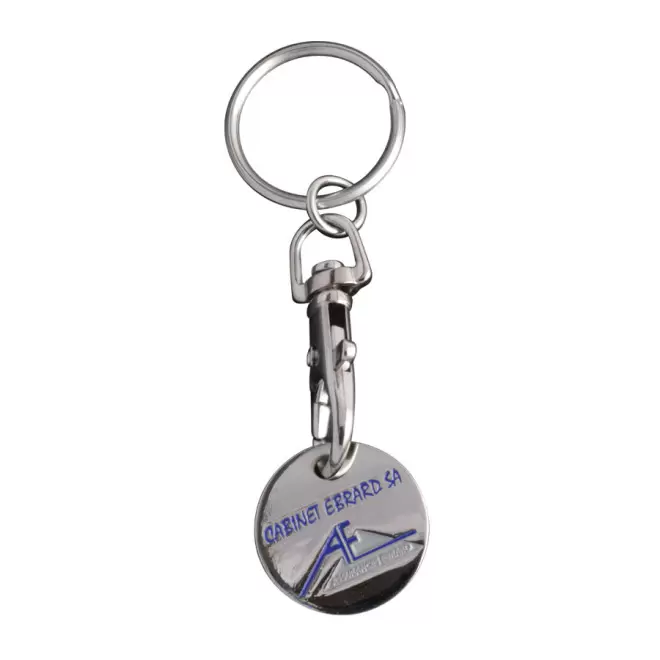 PORTE CLÉS PUBLICITAIRE EN ÉMAIL 'EUROJETON PLUS'