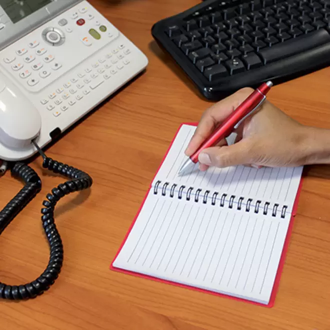 CARNET À SPIRALE PERSONNALISÉ A6 AVEC STYLO 'TURINO'