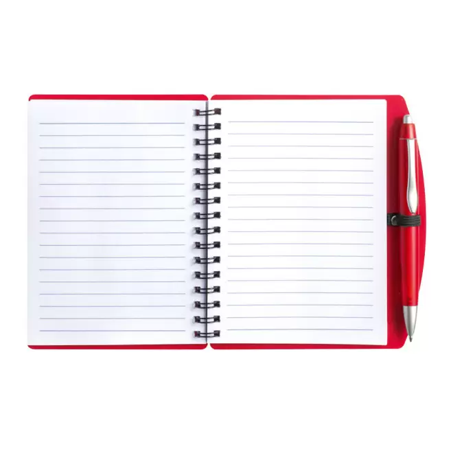 CARNET À SPIRALE PERSONNALISÉ A6 AVEC STYLO 'TURINO'