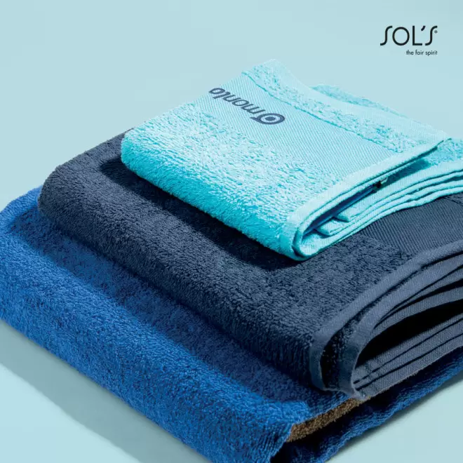 SERVIETTE DE BAIN PERSONNALISÉE COULEUR 70x140 CM 'ISLAND'