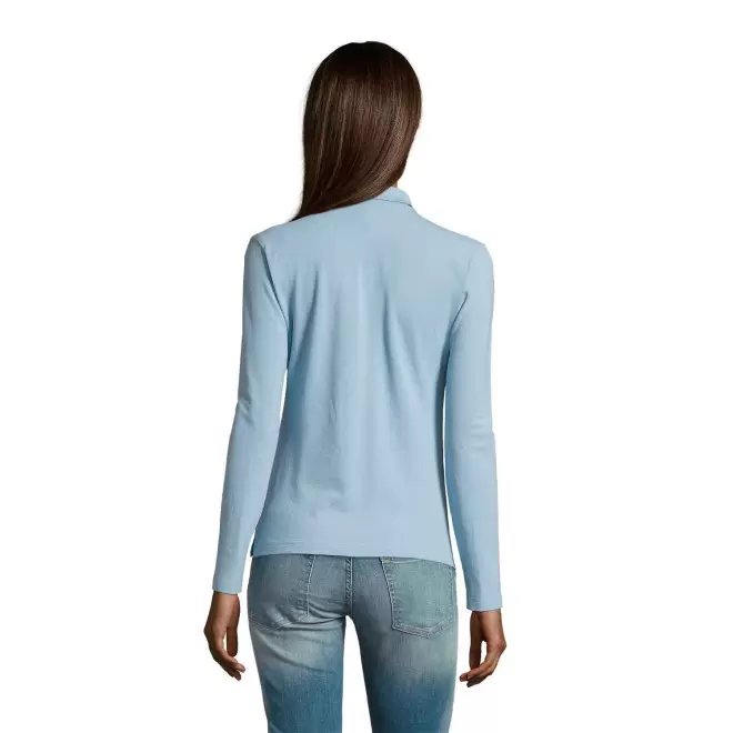 POLO PUBLICITAIRE FEMME MANCHES LONGUES 'PODIUM'