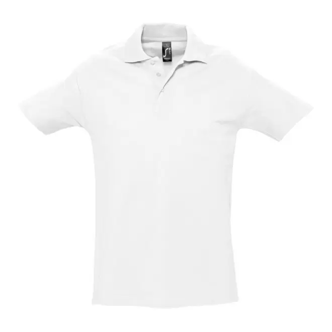 POLO PERSONNALISÉ HOMME 'SPRING' BLANC 210 GR/M²
