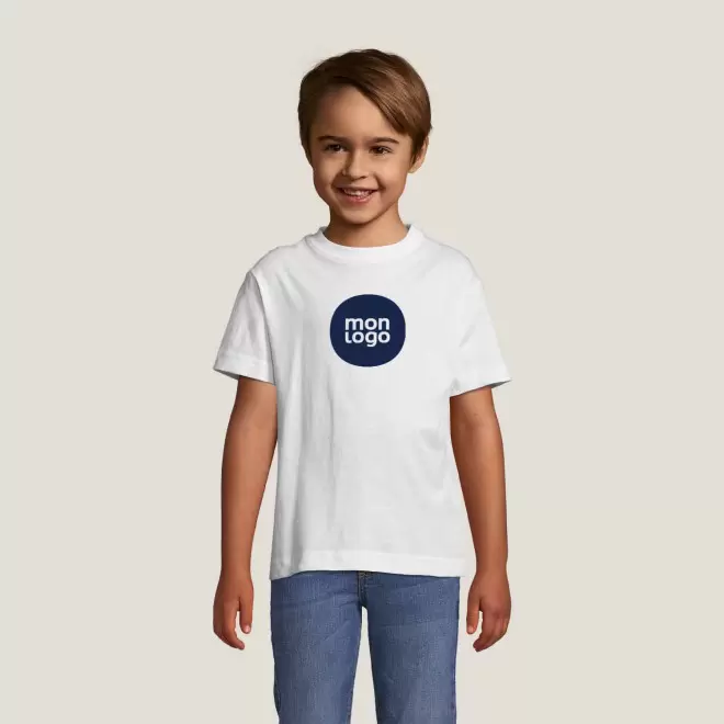 TEE SHIRT BLANC PUBLICITAIRE ENFANT 'REGENT KIDS' 150 GR/M²