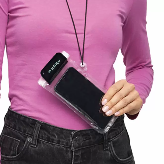 POCHETTE PUBLICITAIRE ÉTANCHE POUR PORTABLE 'WATERPRO'