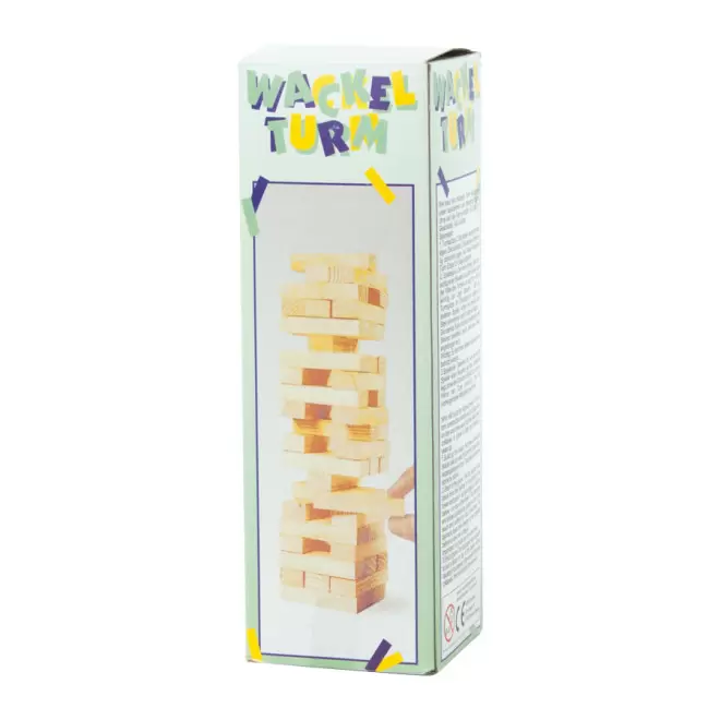 JEU DE CONSTRUCTION PUBLICITAIRE EN BOIS 'TURM'