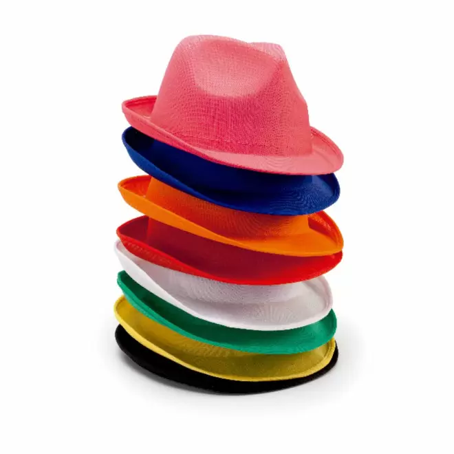 CHAPEAU PUBLICITAIRE COLORÉ SANS BANDEAU 'BRAZ' 
